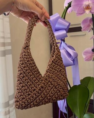 Borsa artigianale Triangle Bag fatta a mano- nuova