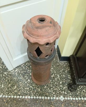 Comignolo / terminale in terracotta antico