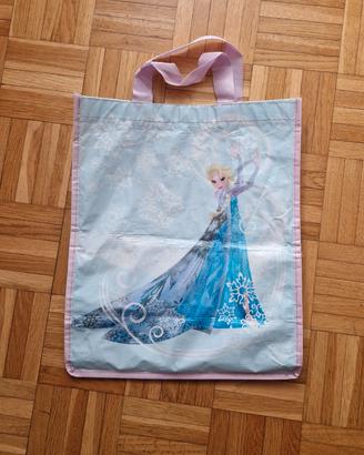 Borsa shopper riutilizzabile Frozen Elsa