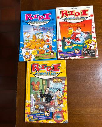 Lotto 3 Fumetti "Ridi Topolino" Disney