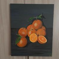 Quadro acrilico su tela natura morta 50x40