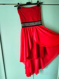 Abito rosso corallo 