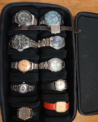 Lotto orologi longines, seiko, enicar e altri