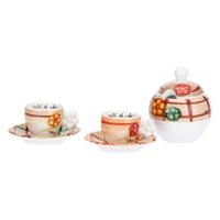 thun zuccheriera con 2 tazzine caffè codette