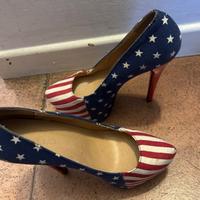 Décolleté tacchi alti bandiera USA  38 Bebo