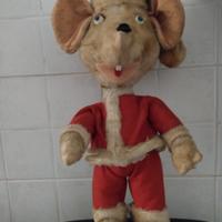 Topo Gigio Babbo Natale anni 50/60 In Panno Lenci 