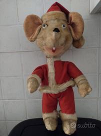 Topo Gigio Babbo Natale anni 50/60 In Panno Lenci 