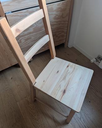Sedia IVAR IKEA in pino