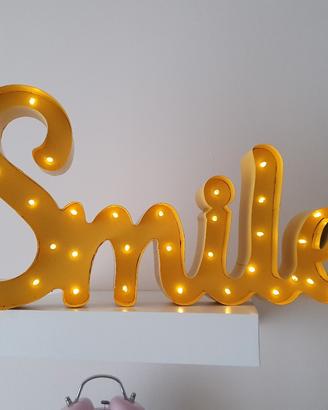 scritta luminosa - Smile