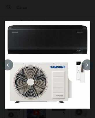 climatizzatore  Samsung WINDFREE  Nero