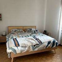 Letto rattan 180x200 legno