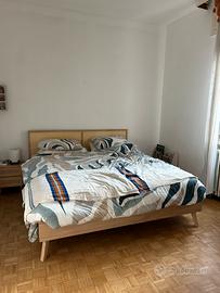 Letto rattan 180x200 legno