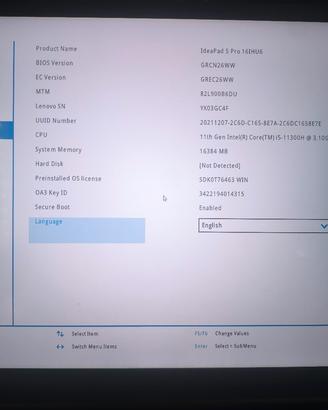 Lenovo Ideapad 5 pro 