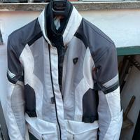 GIACCA MOTO REV'IT LEVANTE ARGENTO ANTRACITE