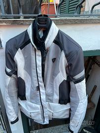 GIACCA MOTO REV'IT LEVANTE ARGENTO ANTRACITE