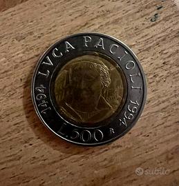 500 Lire 1994 Luca Pacioli