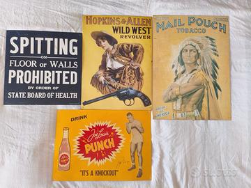 Targhe in Metallo Vintage & Rare