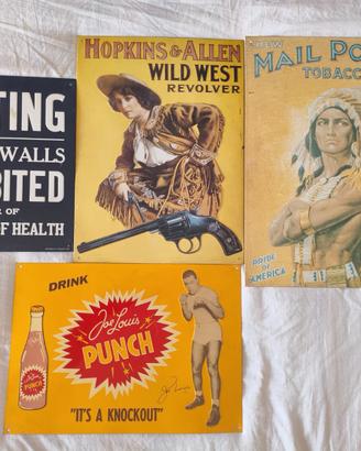 Targhe in Metallo Vintage & Rare