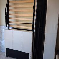 letto singolo  con  cassettone