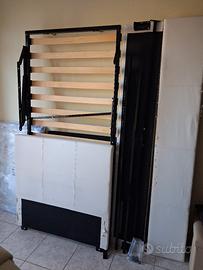 letto singolo  con  cassettone