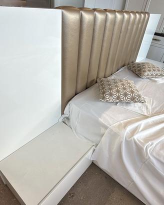 Letto Imbottito matrimoniale completo di rete e ma