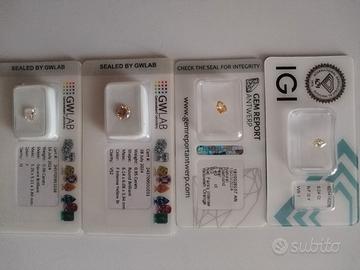 Diamanti naturali vari  tagli e carature