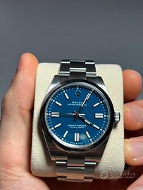 Rolex oyster perpetual 41mm quadrante blu