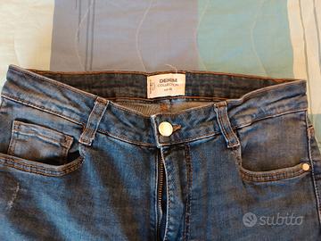 Jeans scuri vita alti elasticizzati