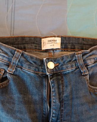 Jeans scuri vita alti elasticizzati