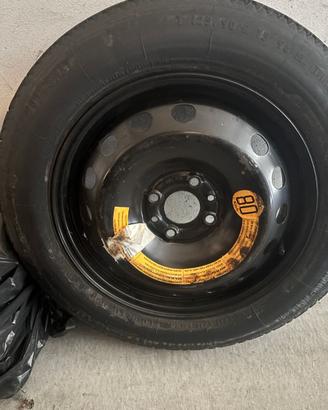 Ruotino di scorta Fiat Bravo + cric, chiave e cate