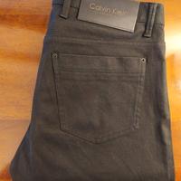 Pantalone glam uomo in cotone nero Calvin Klein