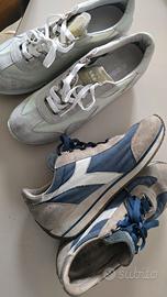 Diadora Heritage pelle e tessuto