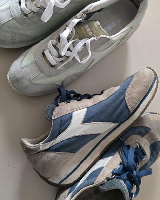 Diadora Heritage pelle e tessuto