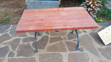 Tavolino con trispiti antichi e marmo