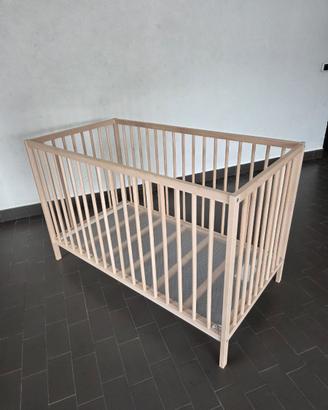 Lettino bambino in faggio+materasso+piumino