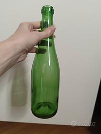 bottiglie vintage vetro verde
