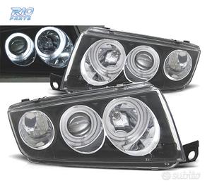 FARI SKODA FABIA 99-07 ANGEL EYES FONDO NERO