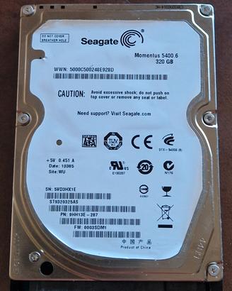 Seagate Momentum 320Gb 2.5 HDD