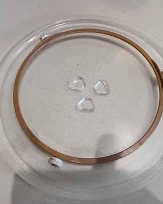 piatto vetro per microonde smeg con ghiera