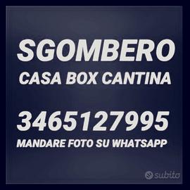 Sgombero casa box cantina 