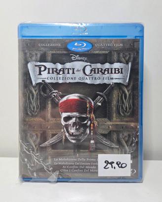 Pirati dei Caraibi (Collezione 4 Film) BluRay NUOV