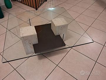 Tavolino con vetro