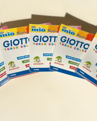 5 confezioni pennarelli giotto