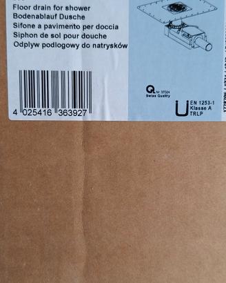 sifone a pavimento per doccia