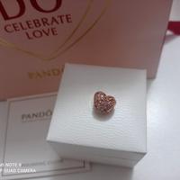 PANDORA 787894NPOMX Charm Cuore con Coccinella