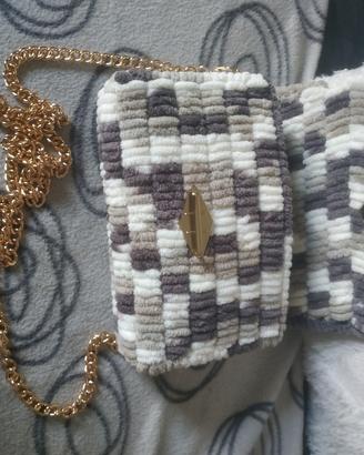 Borsa realizzata a mano rete Canvas 