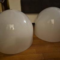 2 Lampadari vetro Oluce Sonora  cc .anni 70' 
