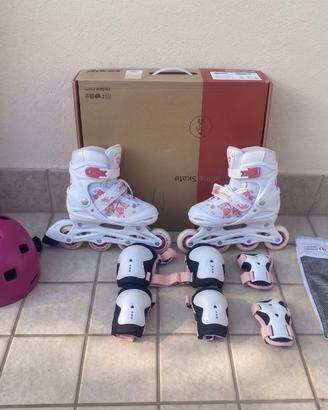 Roces Roller Regolabili 30-33 + Casco Protezioni