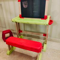 Banco scuola con lavagna doppia bambini Smoby