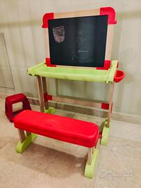 Banco scuola con lavagna doppia bambini Smoby